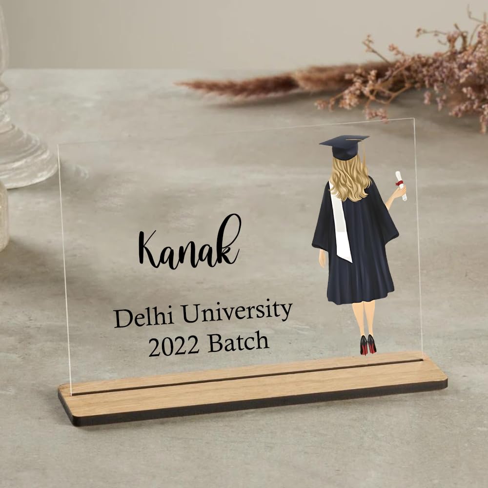 Customized Graduation Plaque For Girls