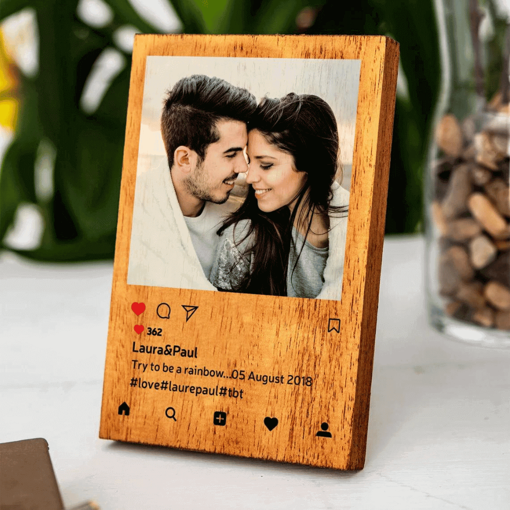 Customized Wooden Instagram Frame