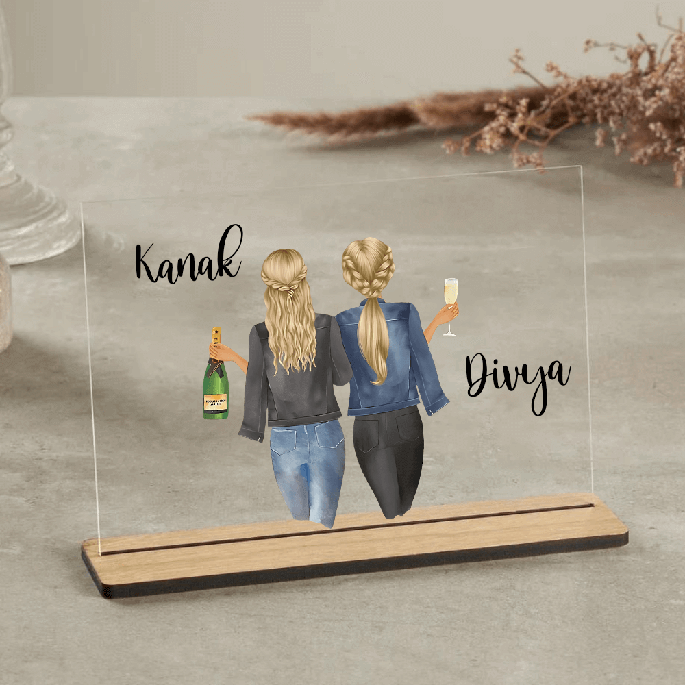 Customized table Top Plaque For Bestie