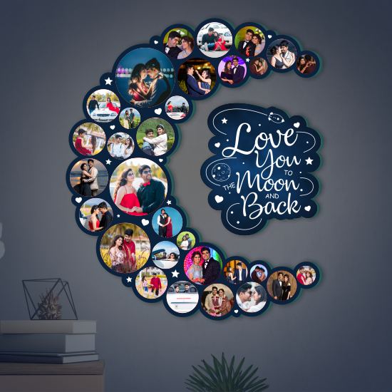 Customized Moon Frame With 31 Photos