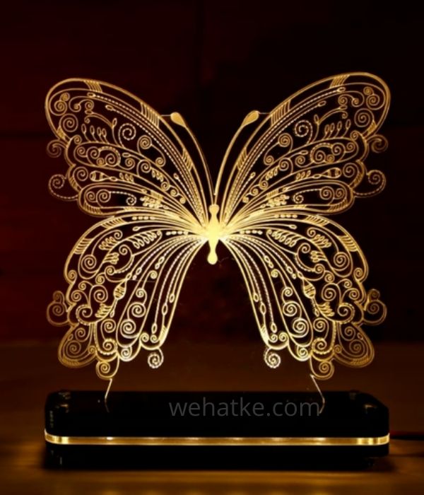 Personalized 3D illusion Butterfly Led Lamp With Remote