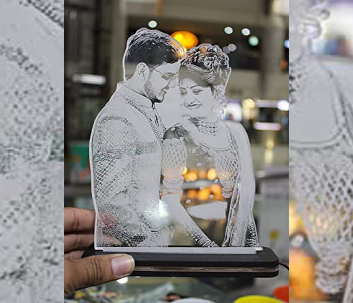 Personalized 3D Photo LAMP for couple