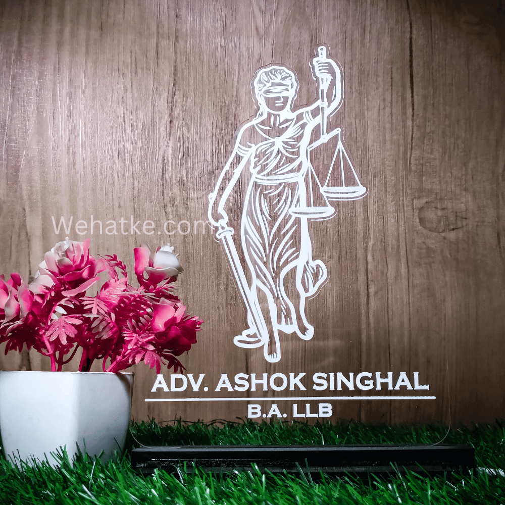 Customized 3D illusion lamp for Lawyers & advocates
