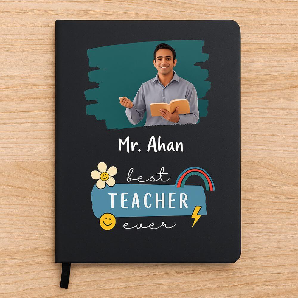 Custom Teacher Notebook with Photo