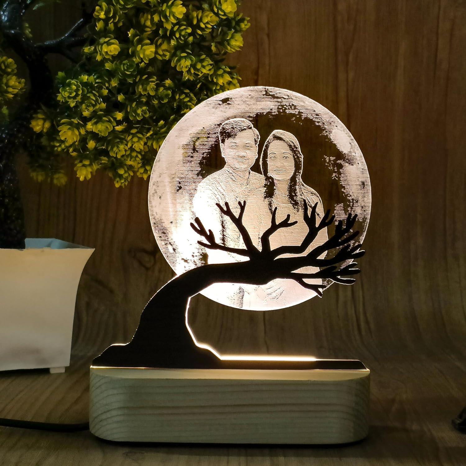 Customized 3D Illusion Moon Lamp