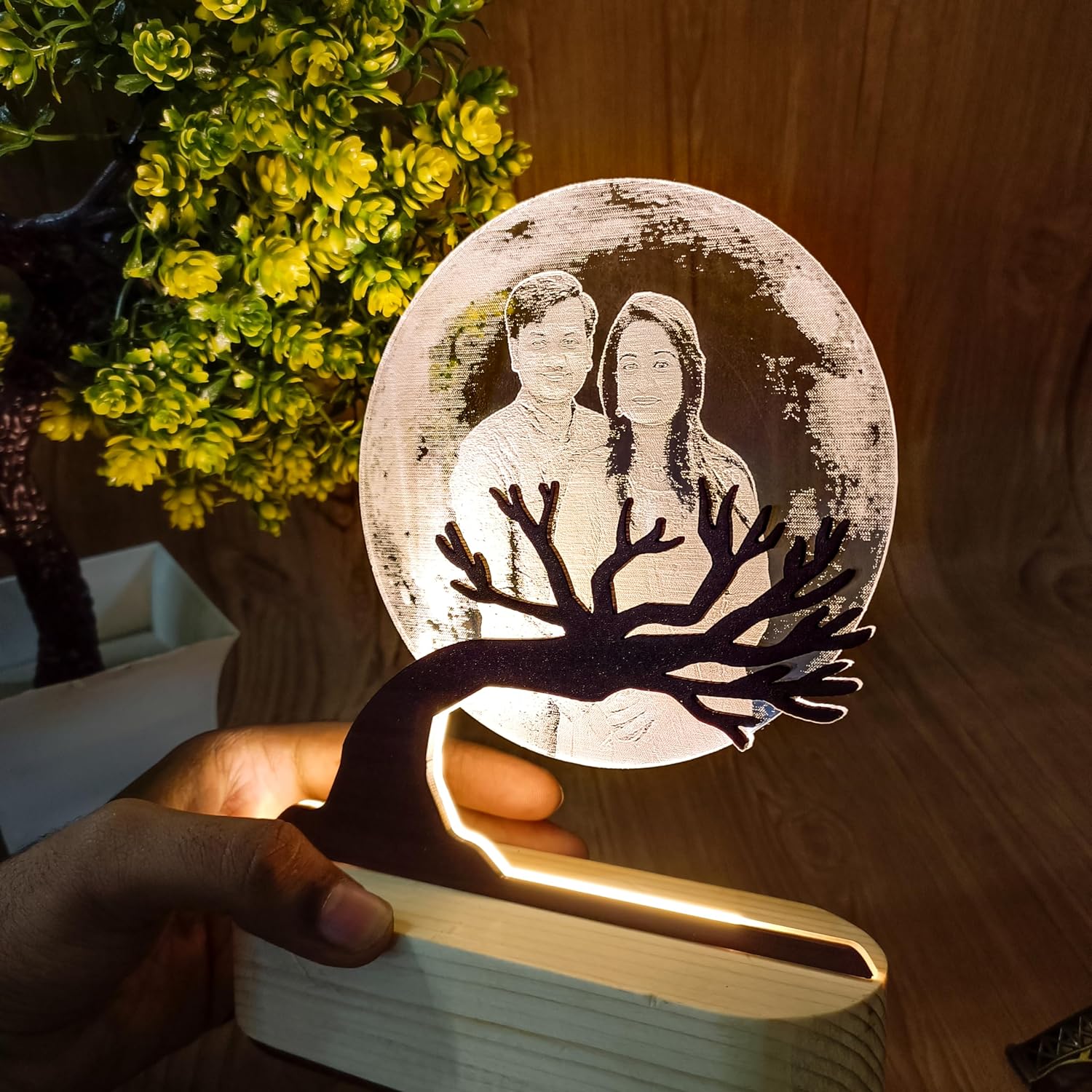 Customized 3D Illusion Moon Lamp