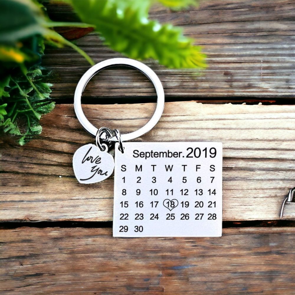 Square Metal Keychain