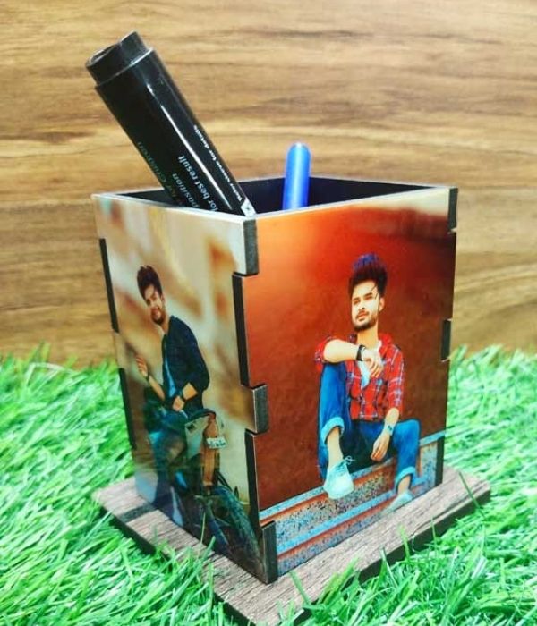 Personalized Photo Printed Pen Stand