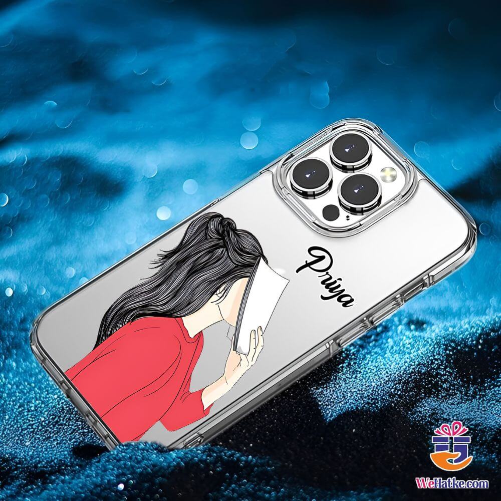 Customized Back Case For Girl With Book