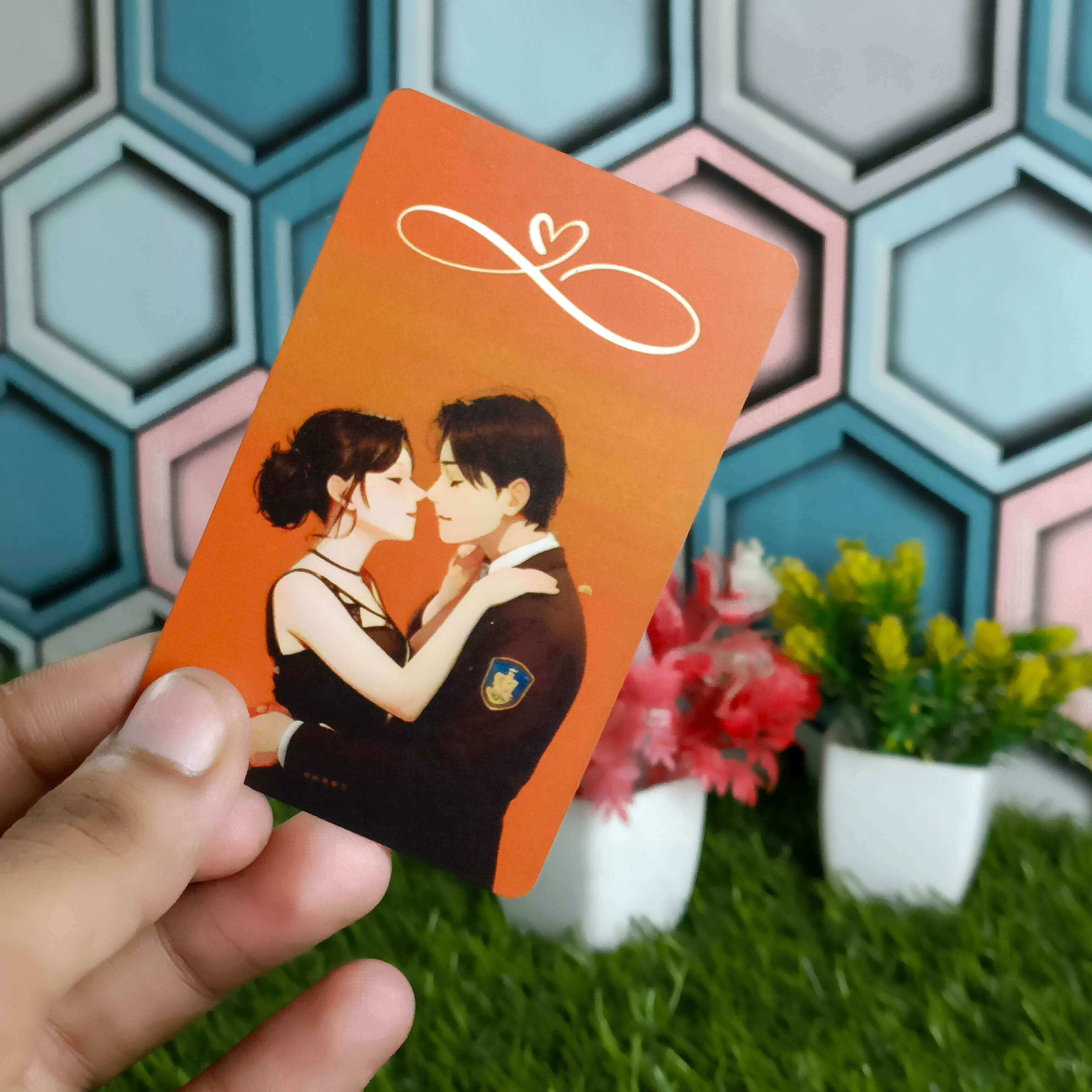 Customized Wallet Card With photo And Spotify Qr And Text
