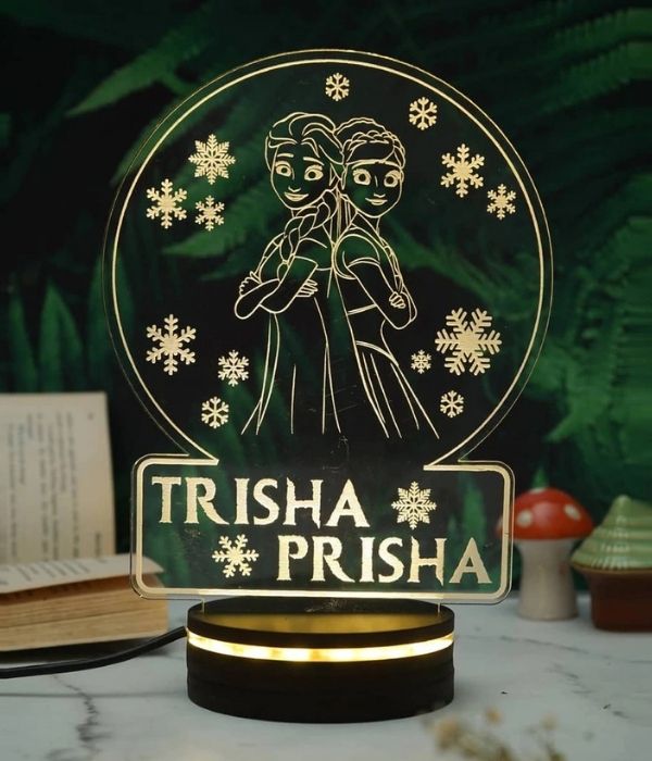 Customized Best Friend lamp with name