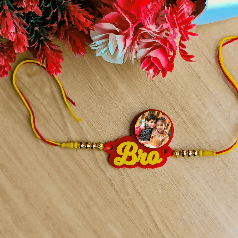 Customized bro rakhi with your photo