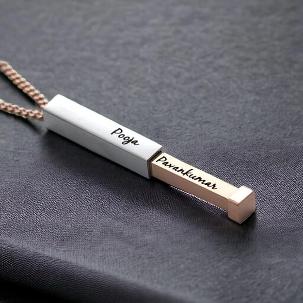 Personalized Name Necklace For Couple
