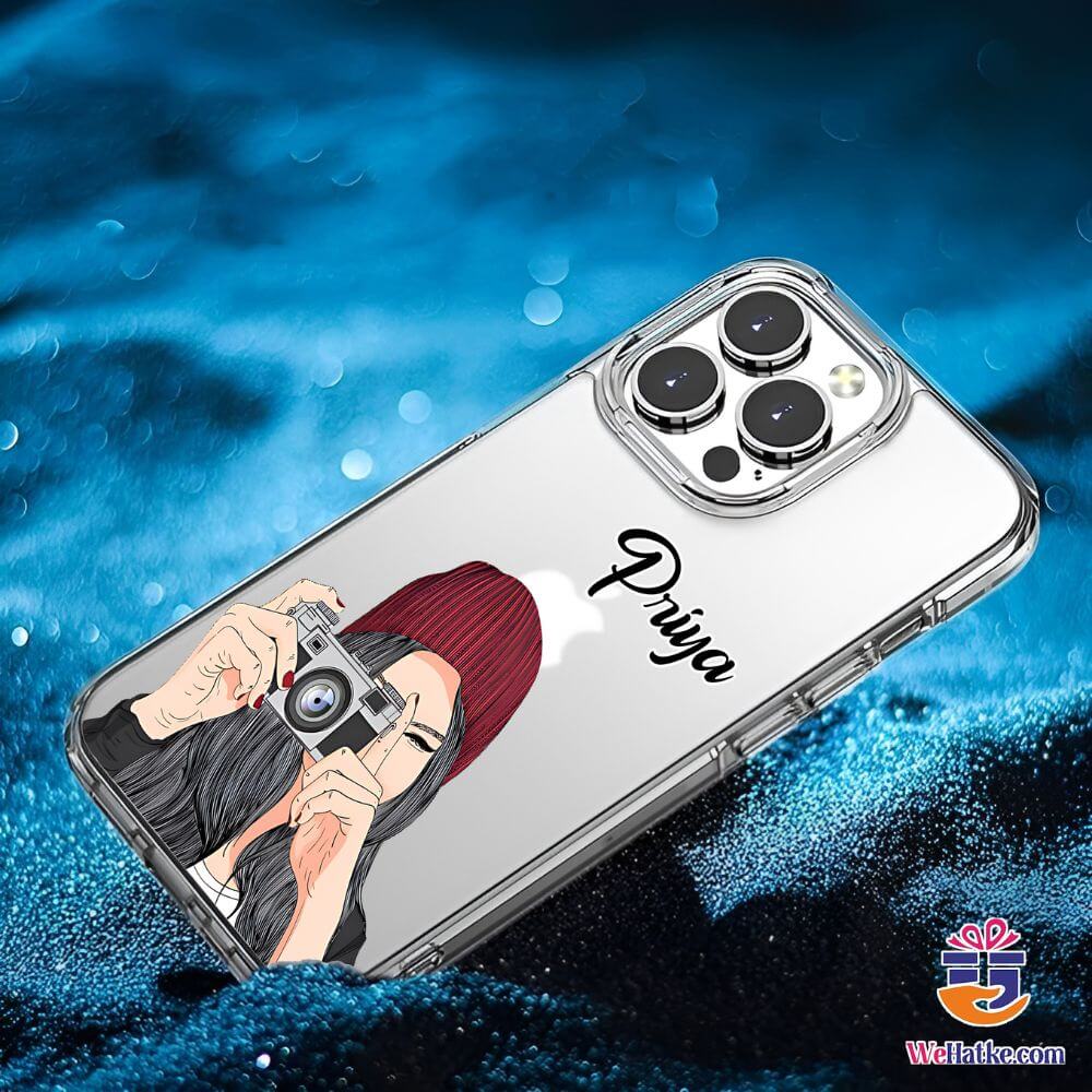 Customized Back Case For Girl With Vintage Camera