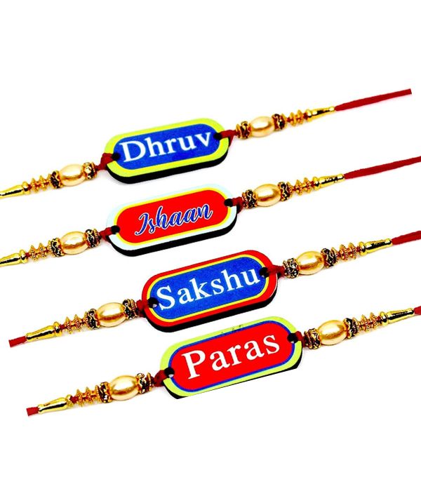 Customized name printed rakhi for kids