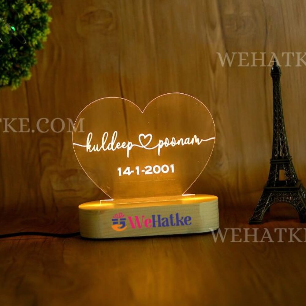 Customized 3D Illusion Lamp With Name