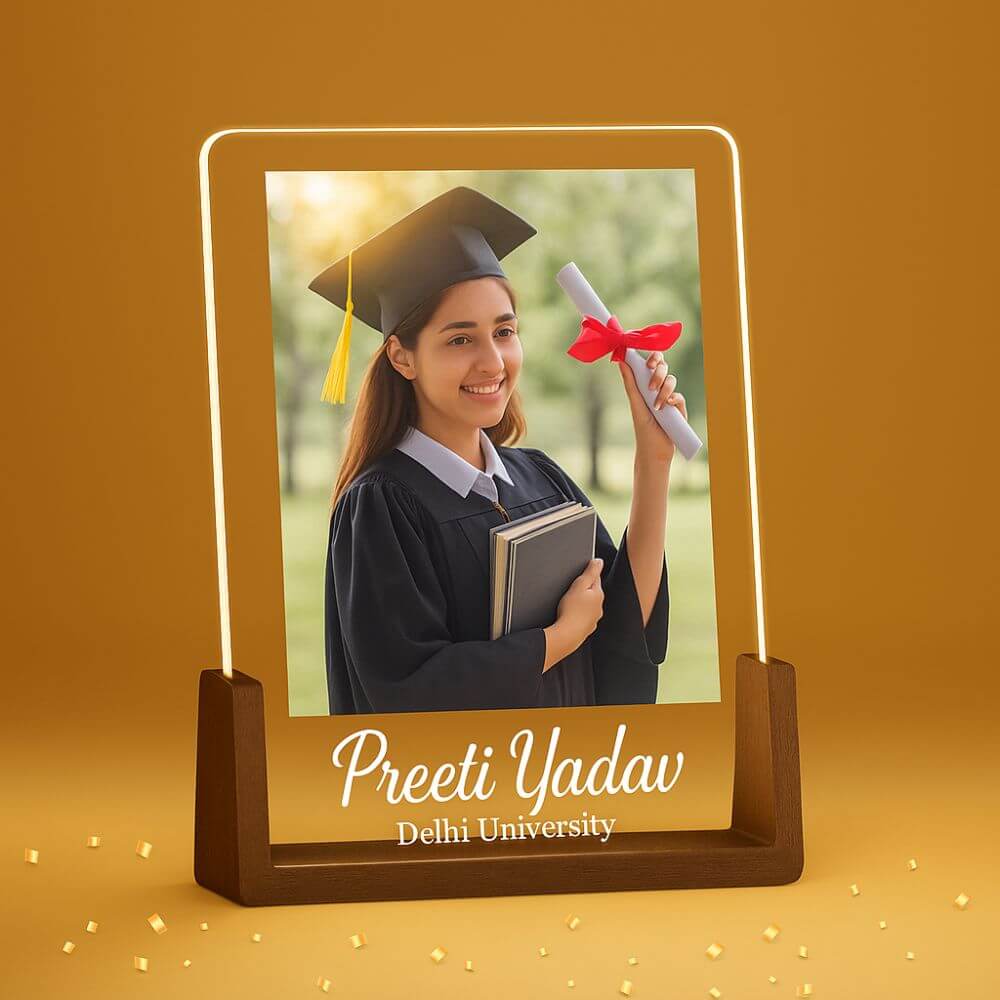 Customized Graduation Photo Acrylic LED Frame Plaque