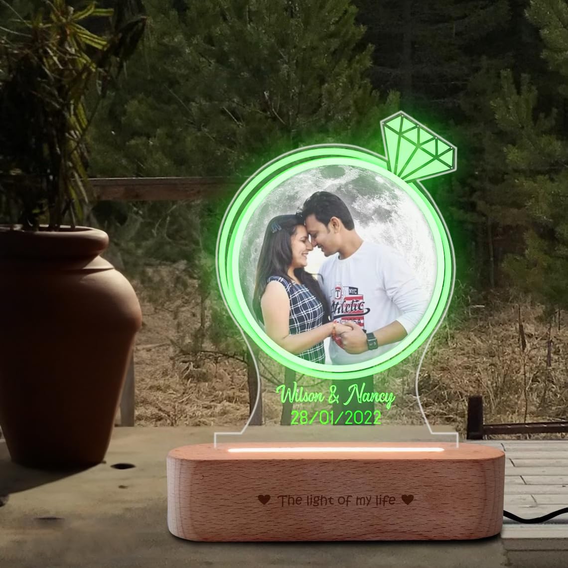 Customized Couple Name with Date