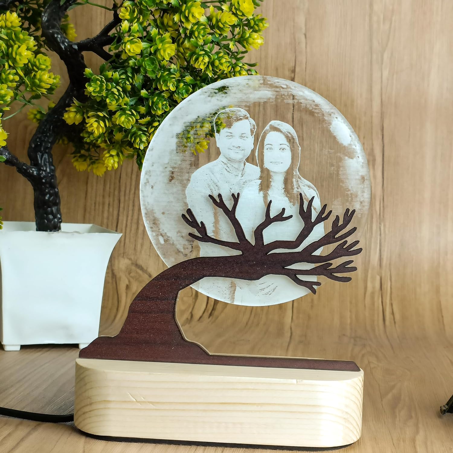 Customized 3D Illusion Moon Lamp