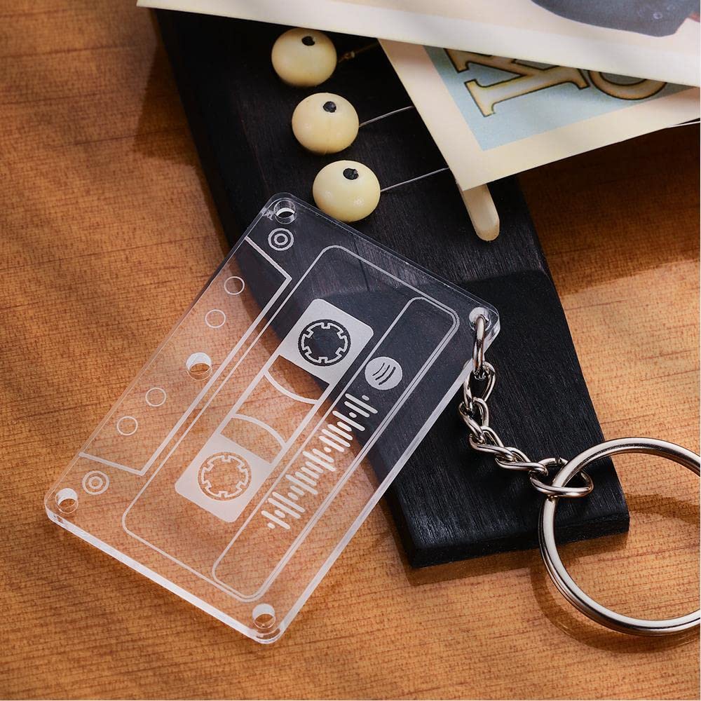 Customized Spotify Cassette recorder keychain