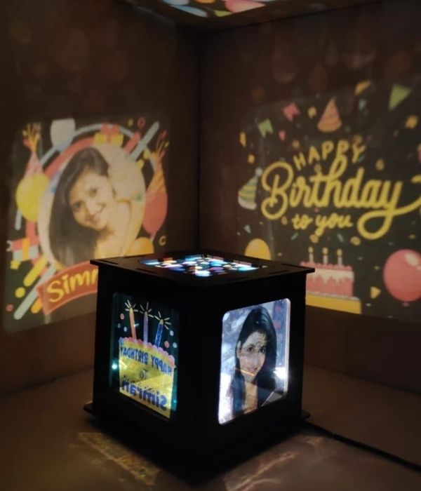 Customized photo shadow box with photos