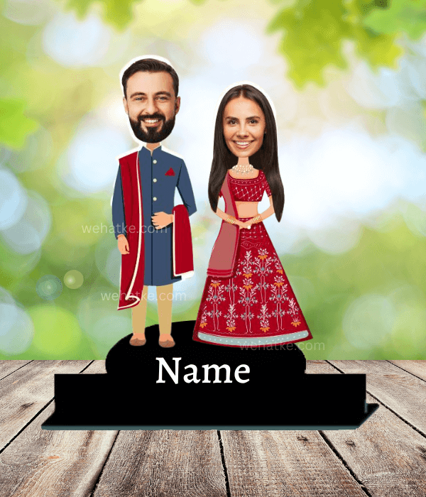 Customized Couple wedding caricature