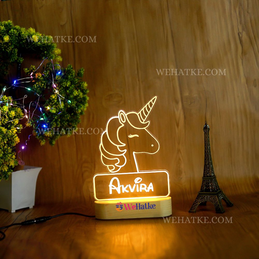 Customized Unicorn night lamp for kids
