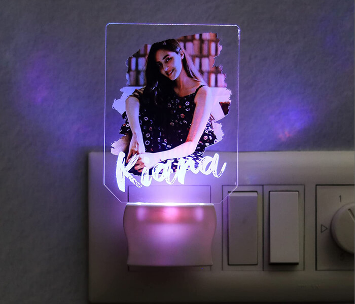 Personalized Photo With Name LED Plaque | Name & Photo Printed Gift | Personalized Gifts For Her/Him With Photo & Name