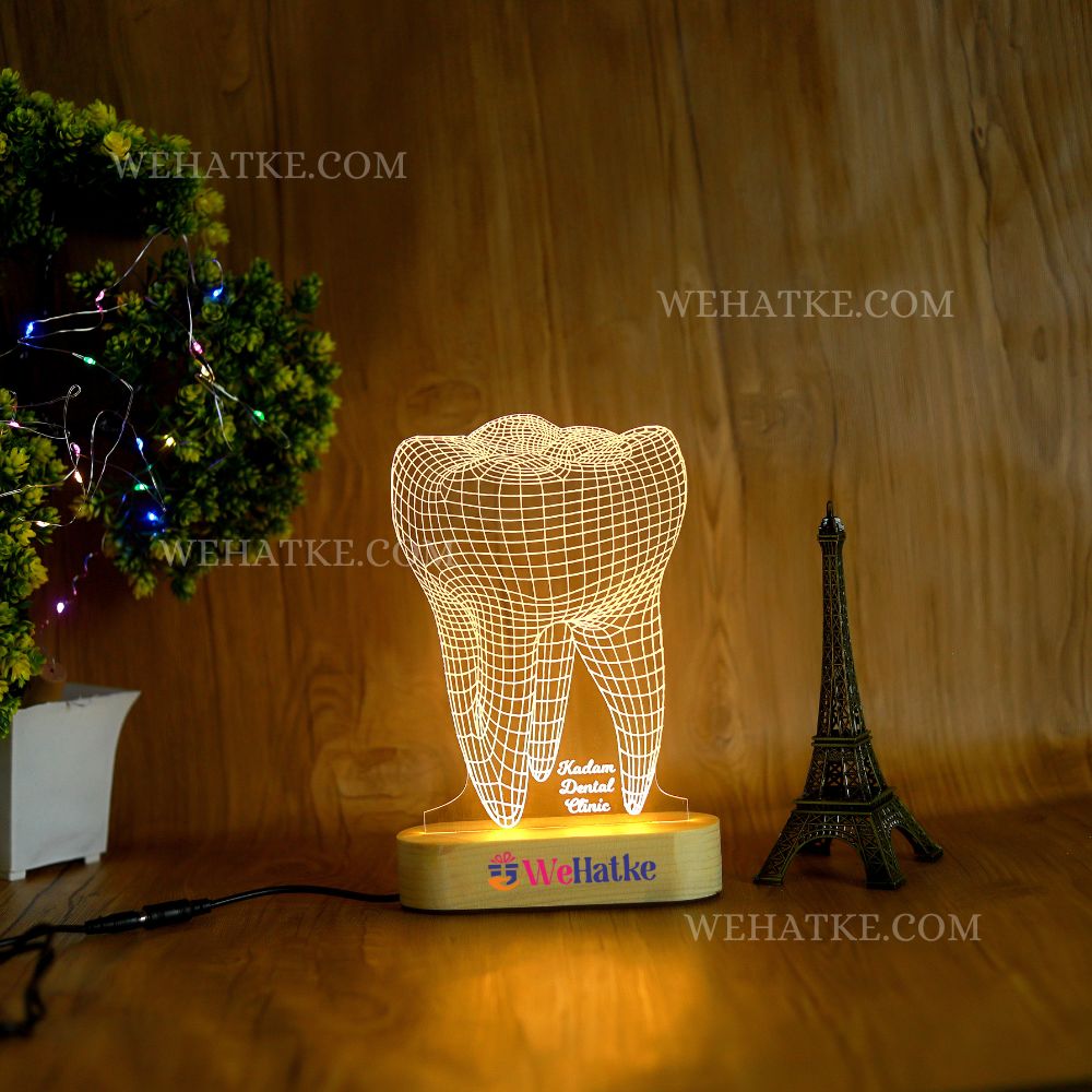 Customized teeth LED lamp with your name