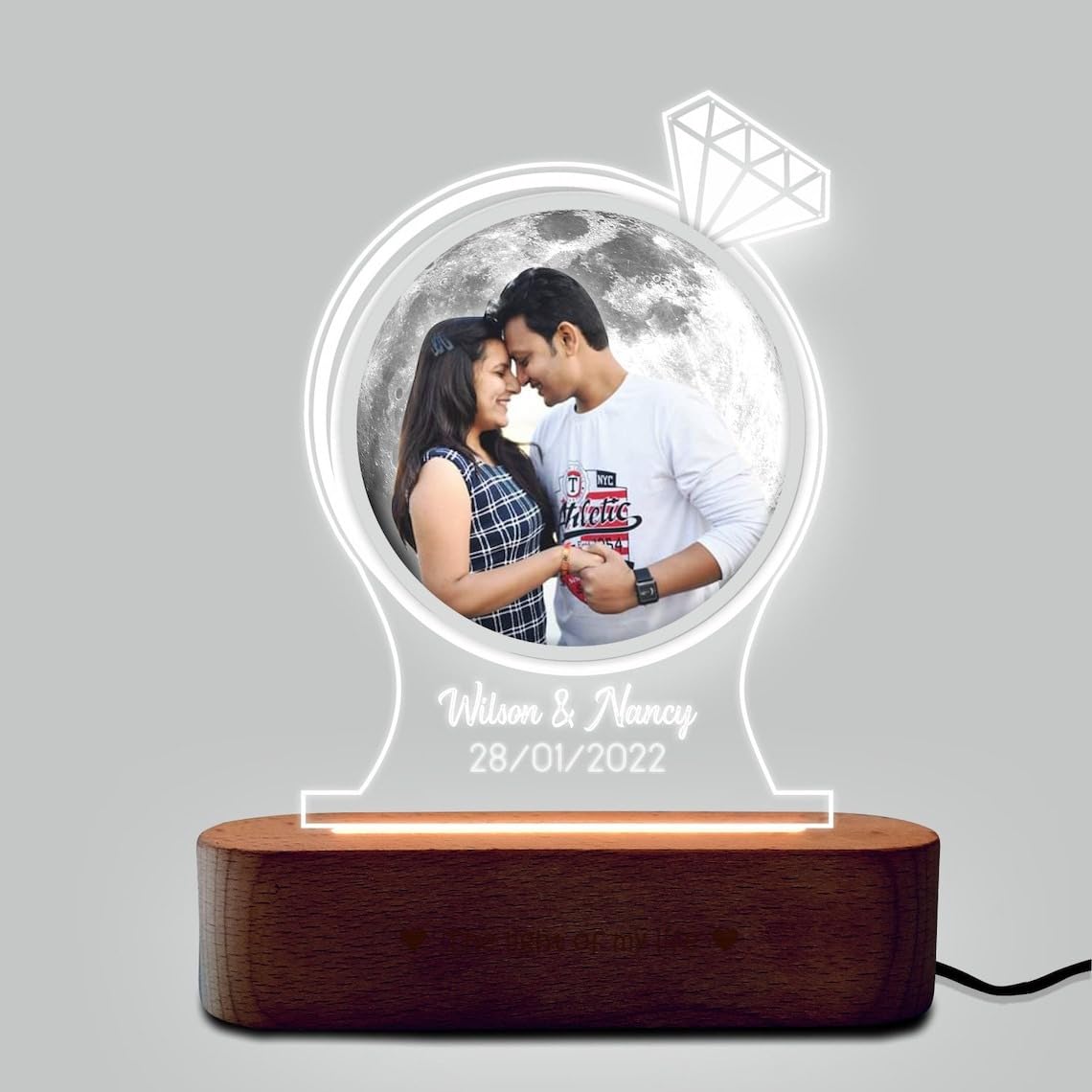 Customized Couple Name with Date