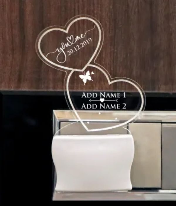 Customized engraved multicolor night lamp