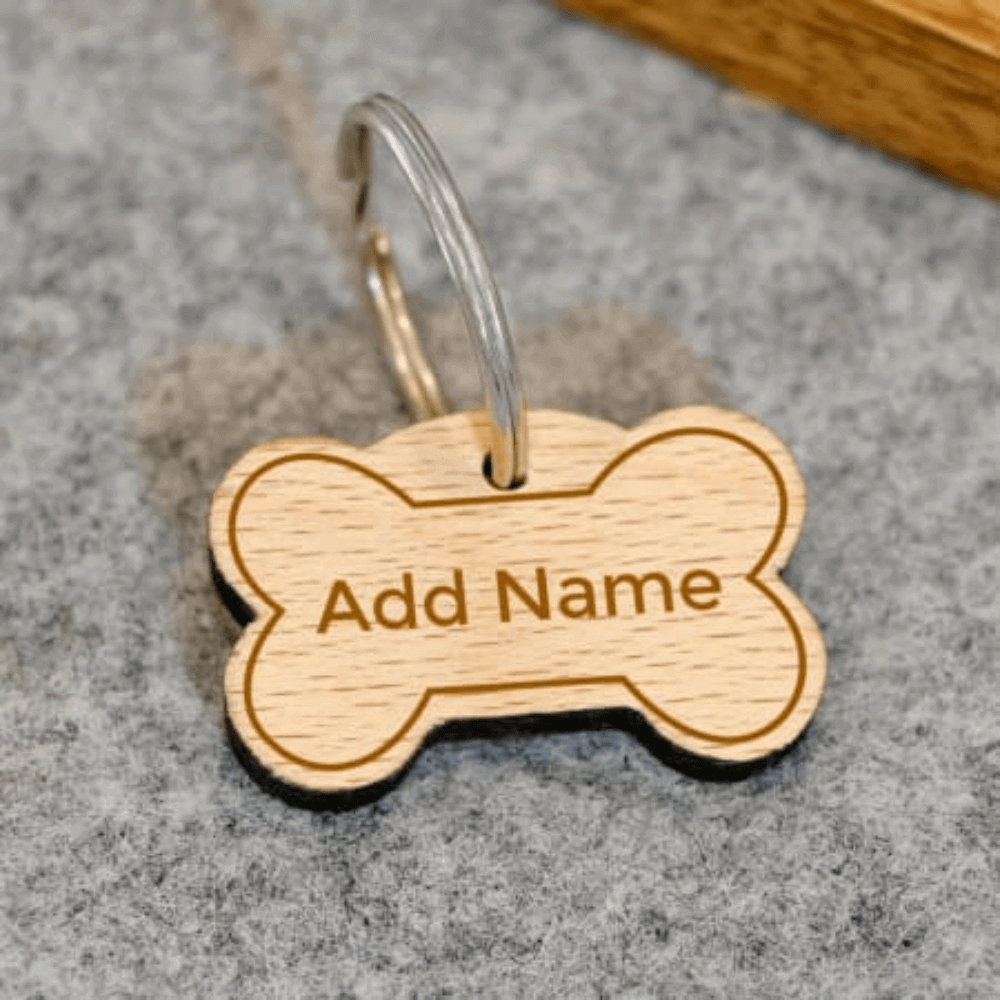 Engraved Bone Shaped Pet Tag