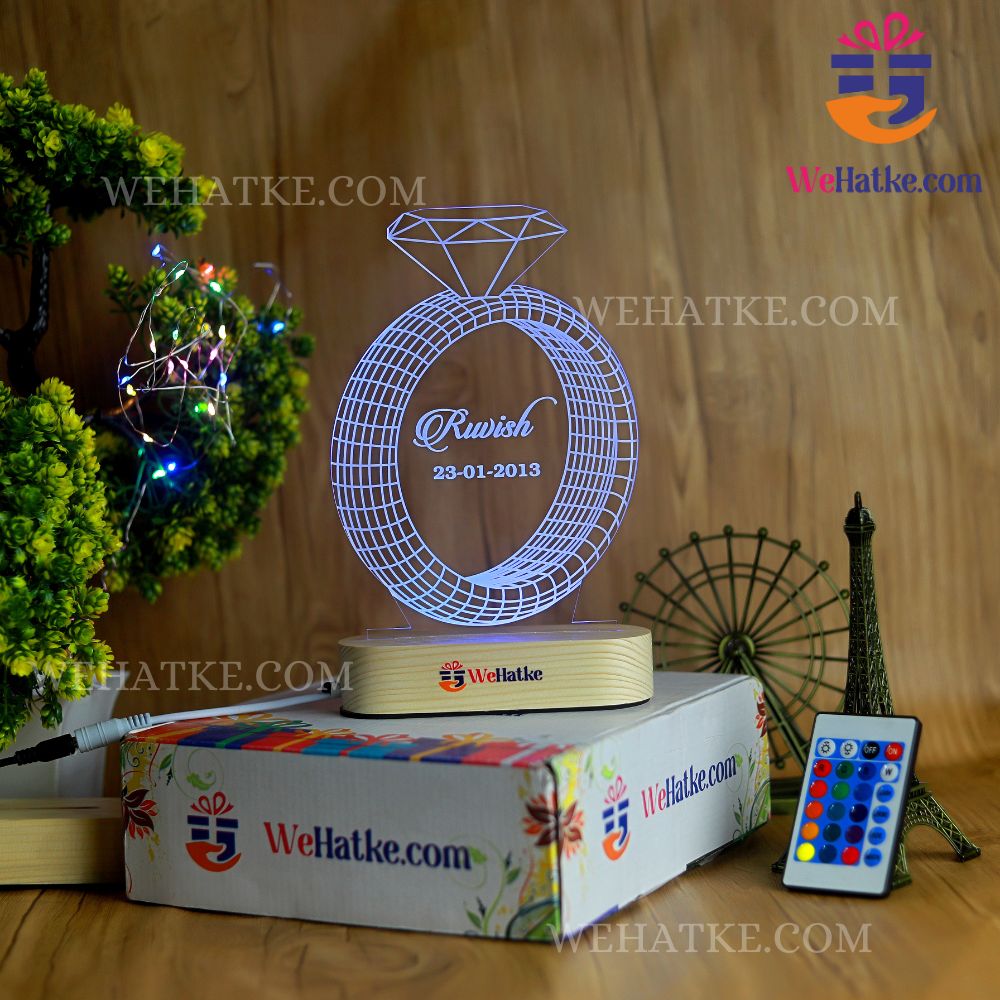 Customized 3D Ring illusion lamp
