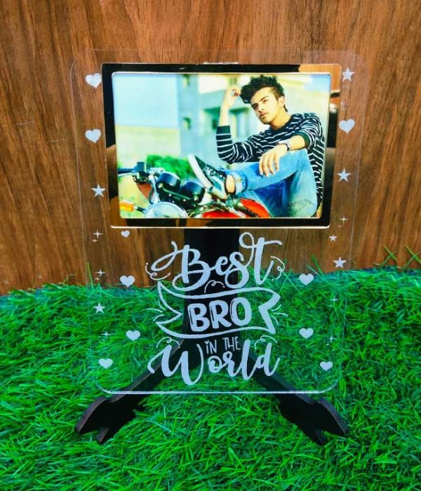 Customized Best Bro In the World Acrylic Frame