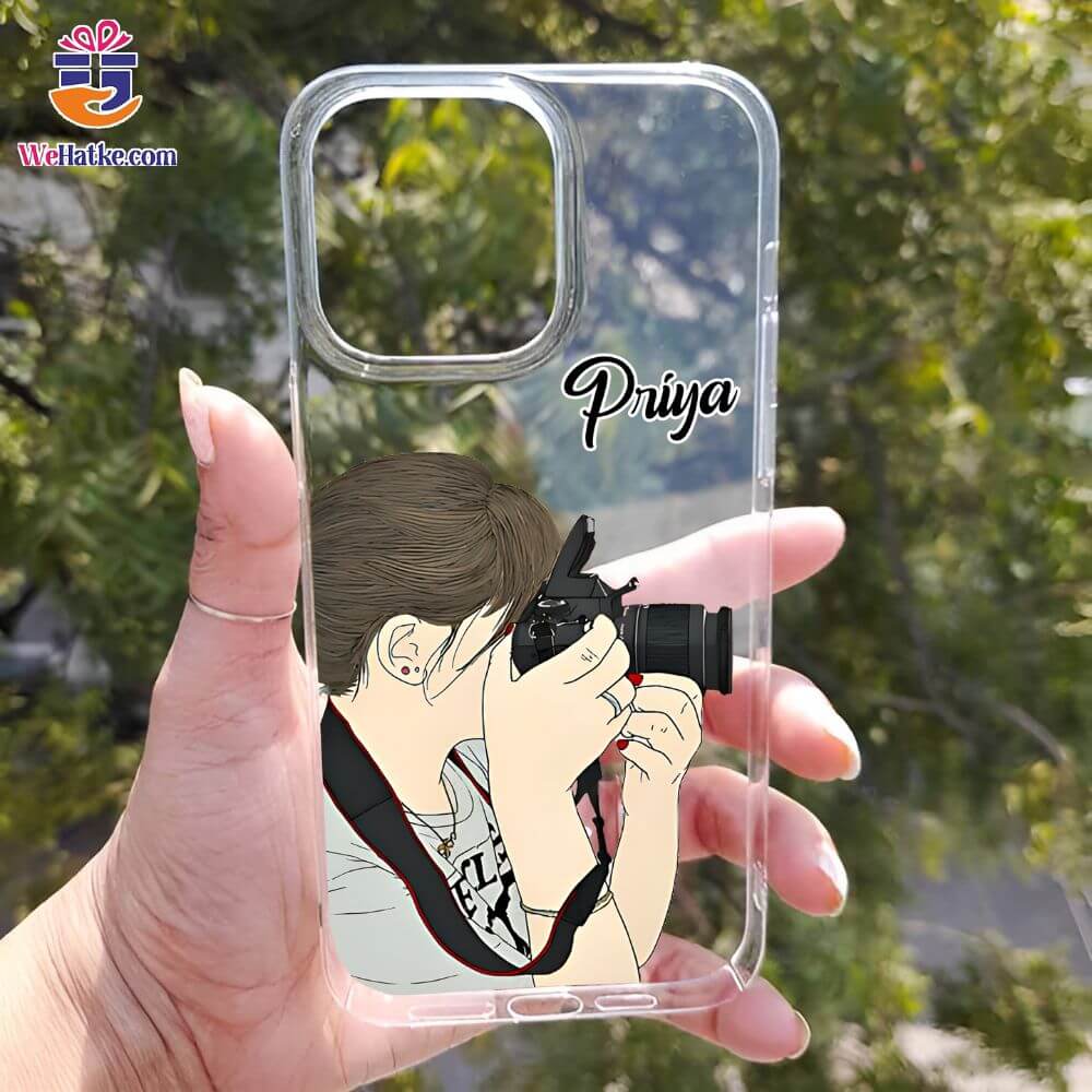 Customized Back Case For Girl Wirth Camera