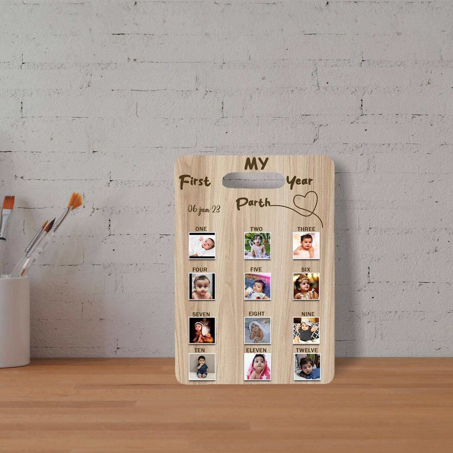 Personalized Wooden Photo Board For Kids