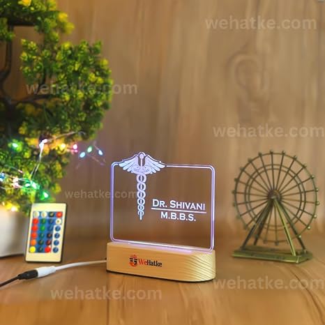 Customized 3D illusion lamp for doctor