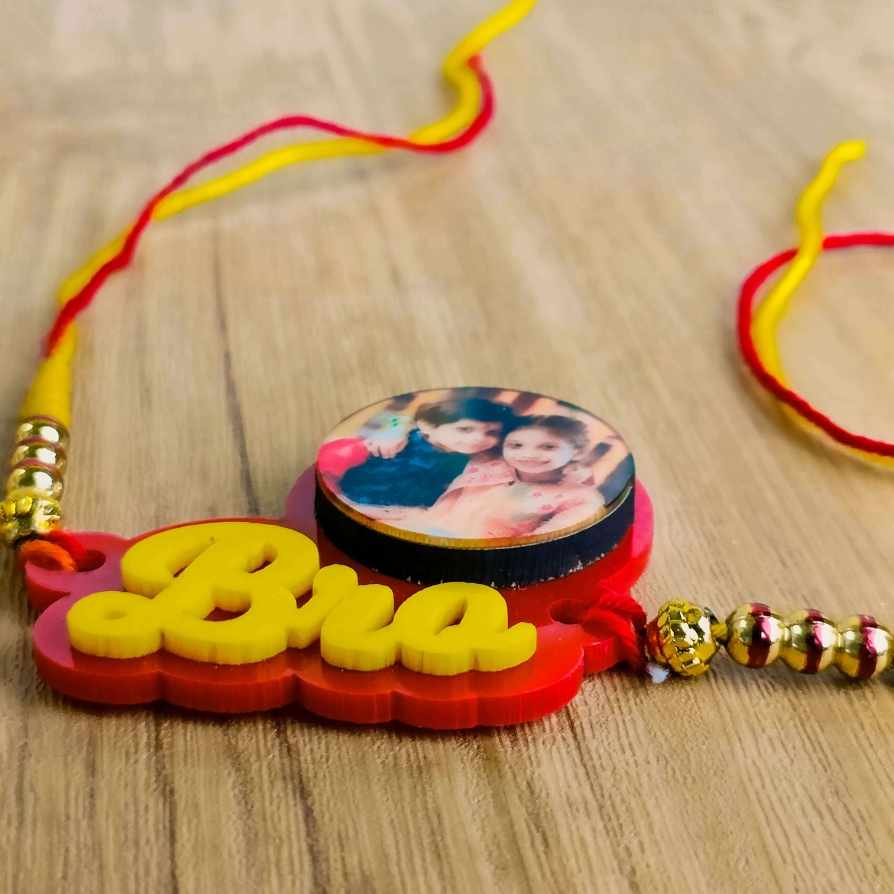 Customized bro rakhi with your photo