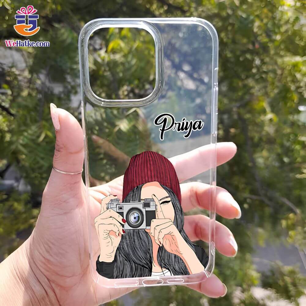 Customized Back Case For Girl With Vintage Camera