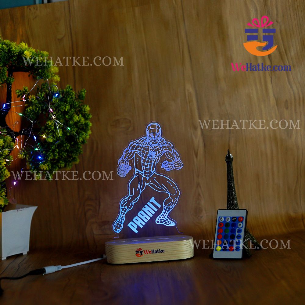 Customized Spider man LED lamp for kids